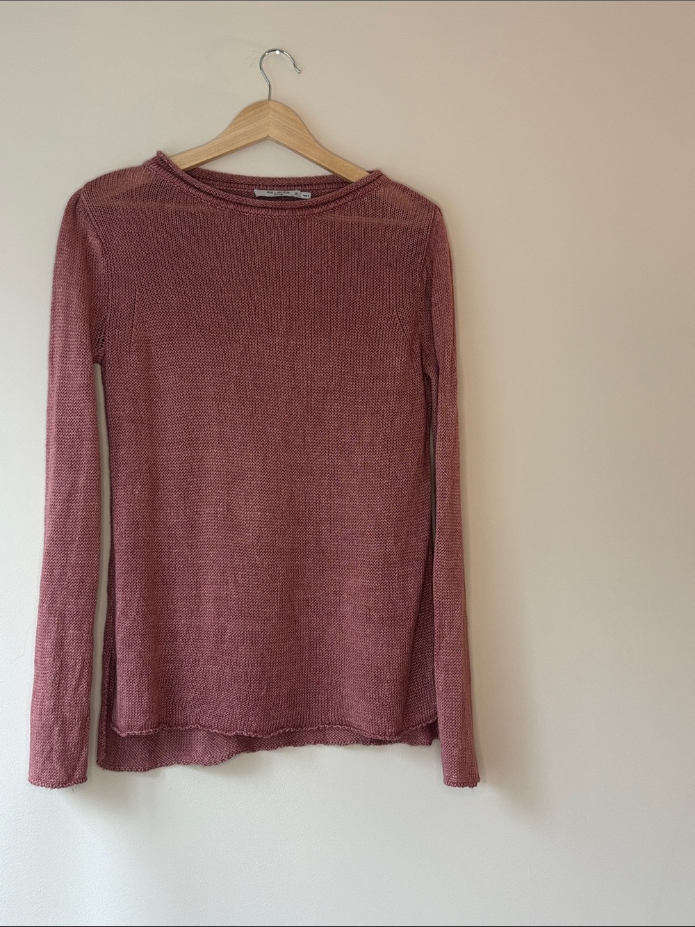 MM LaFleur Dusty Rose Scoop Neck Sweater